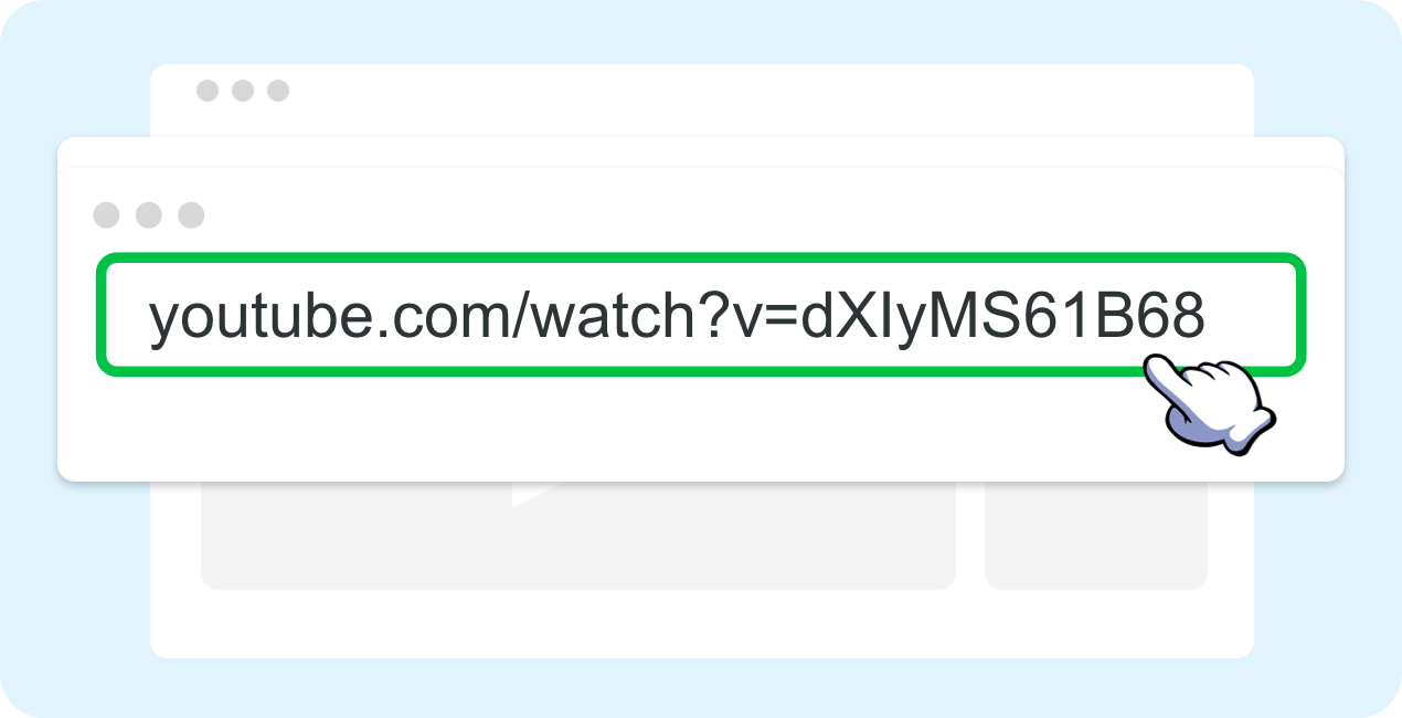 Copy YouTube video link